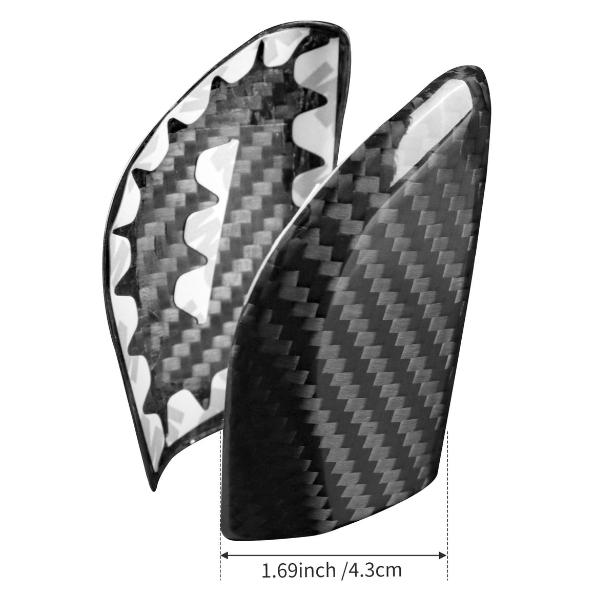 AIRSPEED Hard Carbon Fiber Gear Shift Knob Cover for 2024-2026 Subaru Crosstrek/Impreza (RHD) - detail view 4