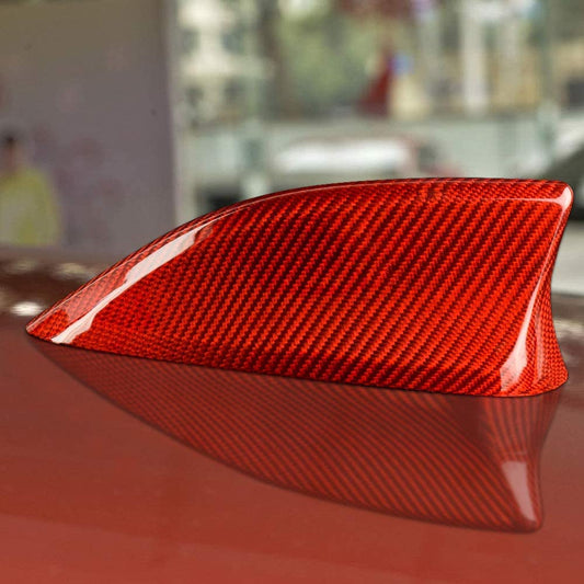 AIRSPEED Red Carbon Fiber Car Shark Fin Antenna Cover Radio Signal Base for Mazda 3 Axela CX-3 CX-4 CX-5 CX-8 Accessories - detail view