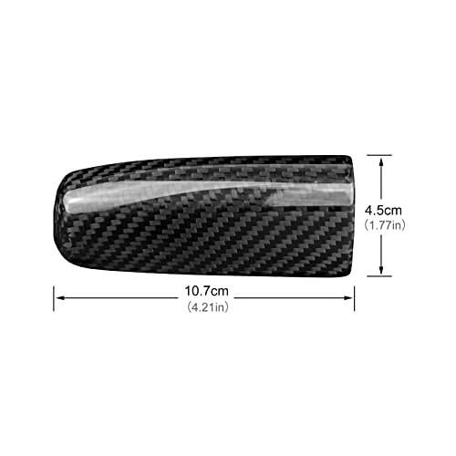AIRSPEED Carbon Fiber Handbrake Handle Cover for 2015-2022 Ford Mustang - detail view 6