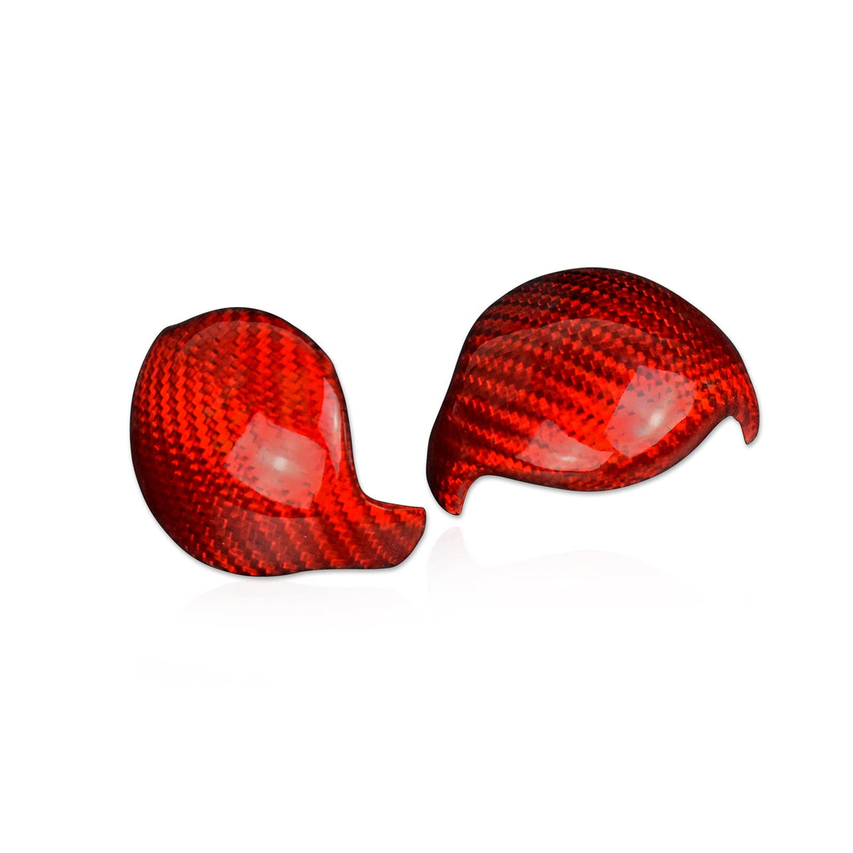 AIRSPEED Carbon Fiber Gear Shift Knob Cover and Interior Trim for 2015-2020 Ford Mustang (Red) - detail view 8