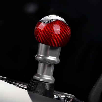 AIRSPEED Carbon Fiber Gear Shift Knob Cover for 2015-2023 Ford Mustang Manual (Red) - detail view 5