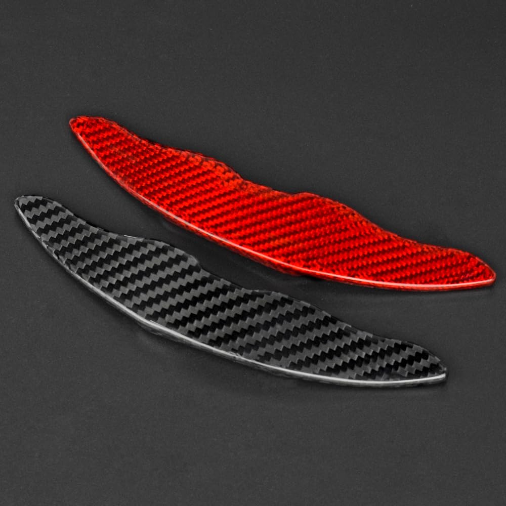 AIRSPEED Hard Carbon Fiber Steering Wheel Paddles for Mazda Atenza Paddles(2014-2020) Decor Interior Center Console Car Accessories Red - detail view 6