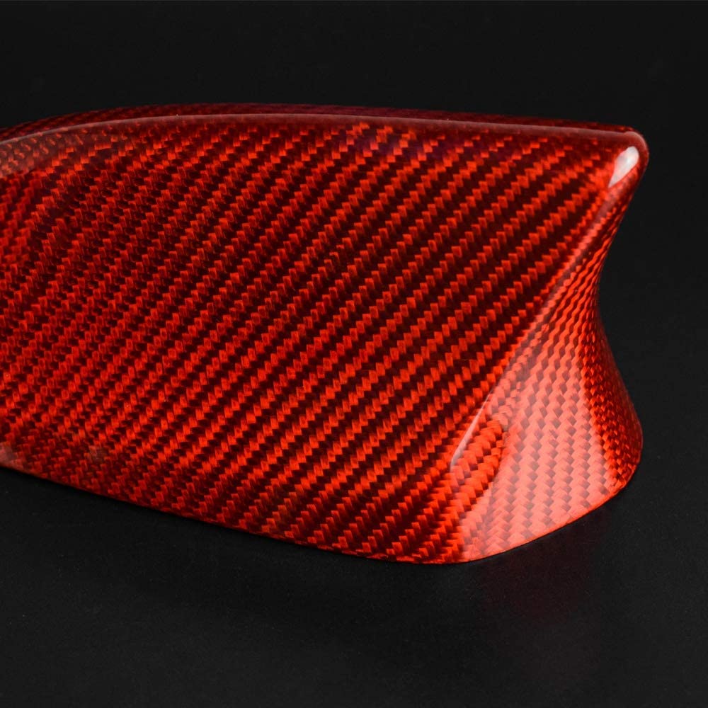 AIRSPEED Red Carbon Fiber Car Shark Fin Antenna Cover Radio Signal Base for Mazda 3 Axela CX-3 CX-4 CX-5 CX-8 Accessories - detail view 3