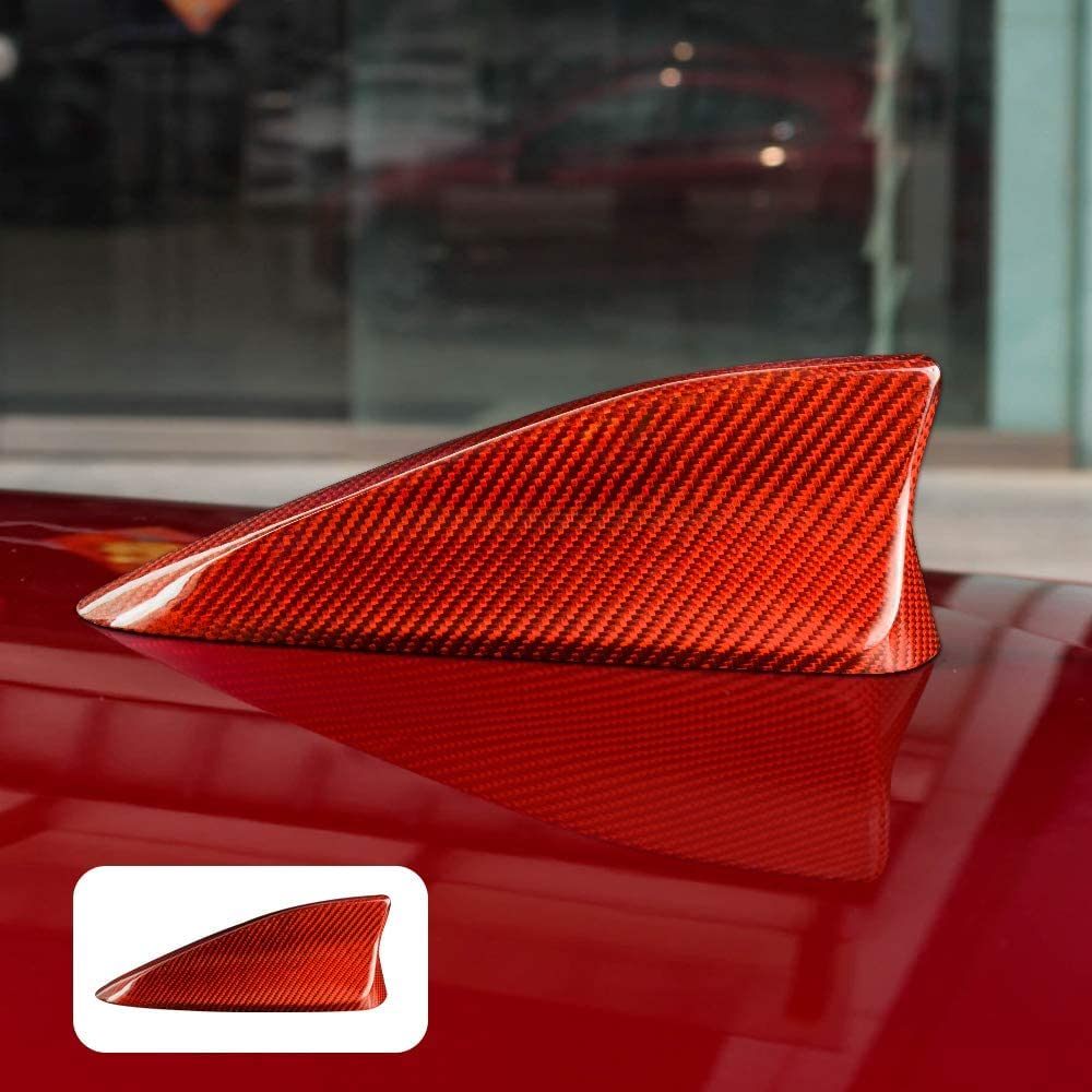 AIRSPEED Red Carbon Fiber Car Shark Fin Antenna Cover Radio Signal Base for Mazda 3 Axela CX-3 CX-4 CX-5 CX-8 Accessories - detail view 8