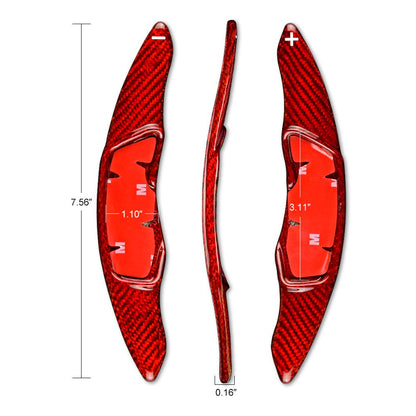 AIRSPEED Hard Carbon Fiber Steering Wheel Paddles for Subaru BRZ Paddles(2012-2017) Decor Interior Center Console Car Accessories Red - product view