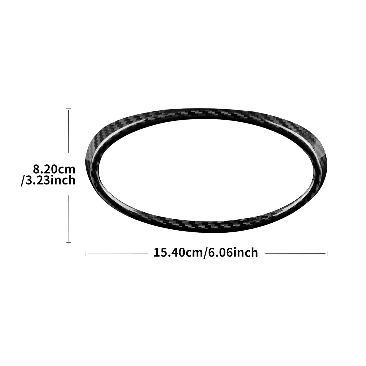 AIRSPEED Hard Carbon Fiber Rear Trunk Logo Frame Sticker for 2022-2024 Subaru WRX (Black) - detail view 6