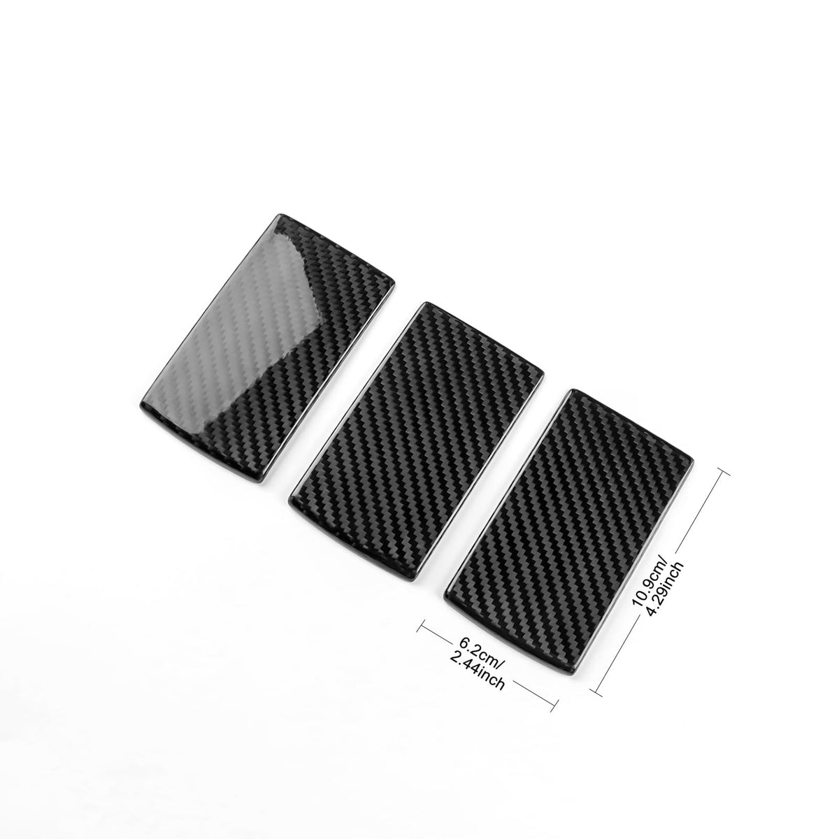 AIRSPEED Hard Carbon Fiber Rear Child Seat Hook Plate Cover Sticker for 2022-2023 Subaru WRX (RHD) - detail view 4