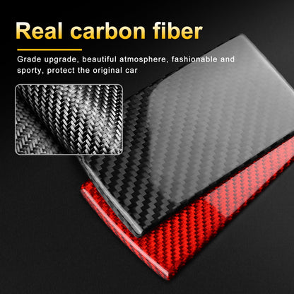 AIRSPEED Hard Carbon Fiber Rear Child Seat Hook Plate Cover Sticker for 2022-2023 Subaru WRX (RHD) - detail view 5