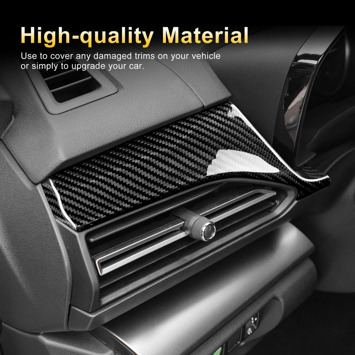 AIRSPEED Covers for Subaru BRZ GR86 WRX (2021-2023), Real Hard Carbon Fiber Car Accessories Panel, Black - detail view 5