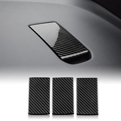 AIRSPEED Hard Carbon Fiber Rear Child Seat Hook Plate Cover Sticker for 2022-2023 Subaru WRX (RHD) - detail view 8