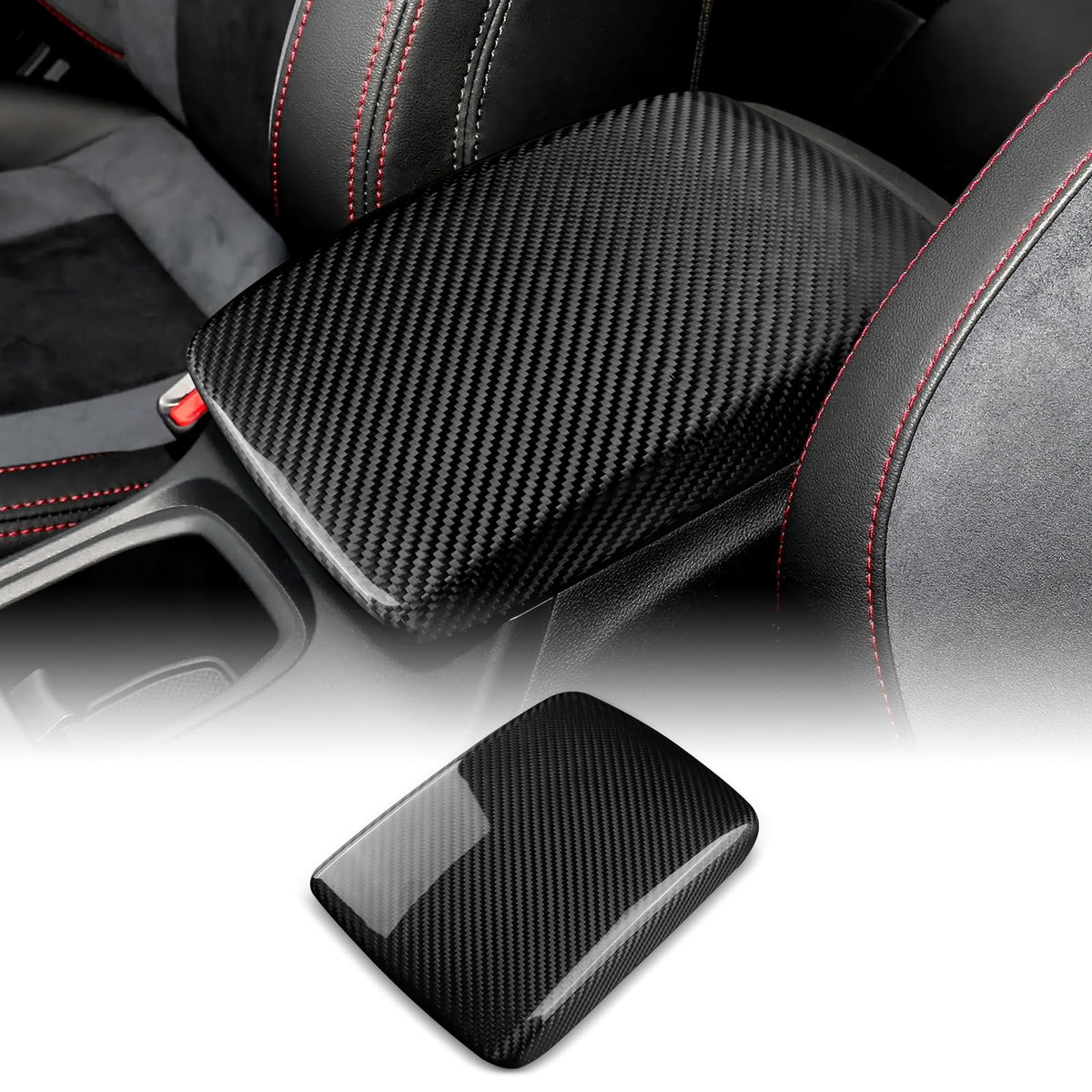 AIRSPEED Covers for Subaru BRZ GR86 WRX (2021-2023), Real Hard Carbon Fiber Car Accessories Panel, Black - detail view 8