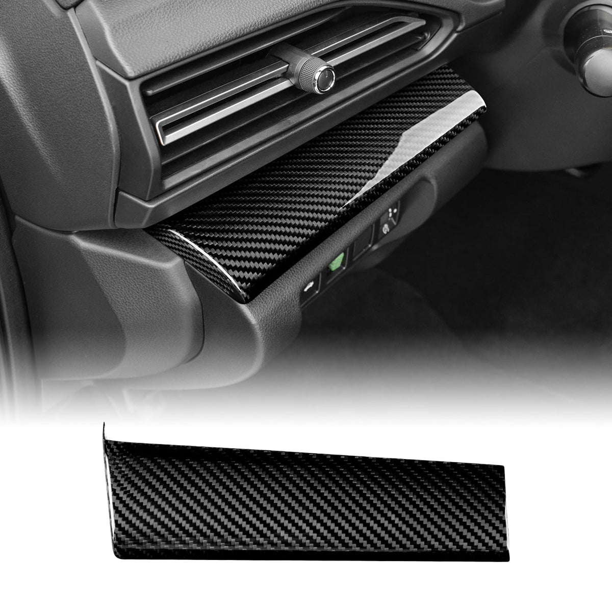 AIRSPEED Covers for Subaru BRZ GR86 WRX (2021-2023), Real Hard Carbon Fiber Car Accessories Panel, Black - detail view 11