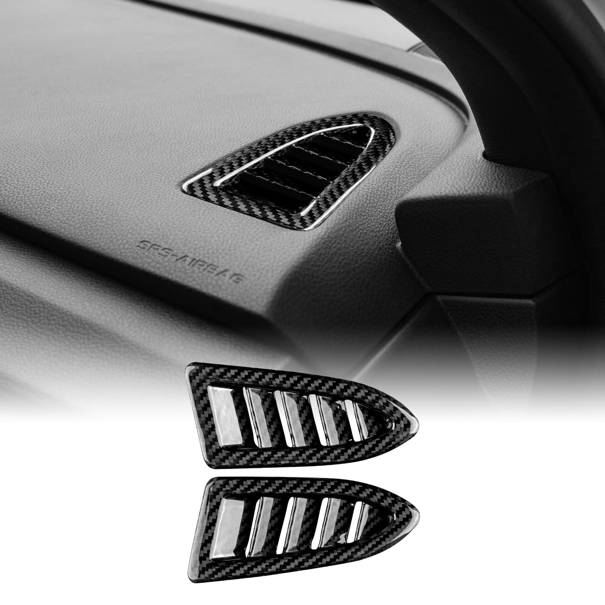 AIRSPEED Covers for Subaru BRZ GR86 WRX (2021-2023), Real Hard Carbon Fiber Car Accessories Panel, Black - detail view 13