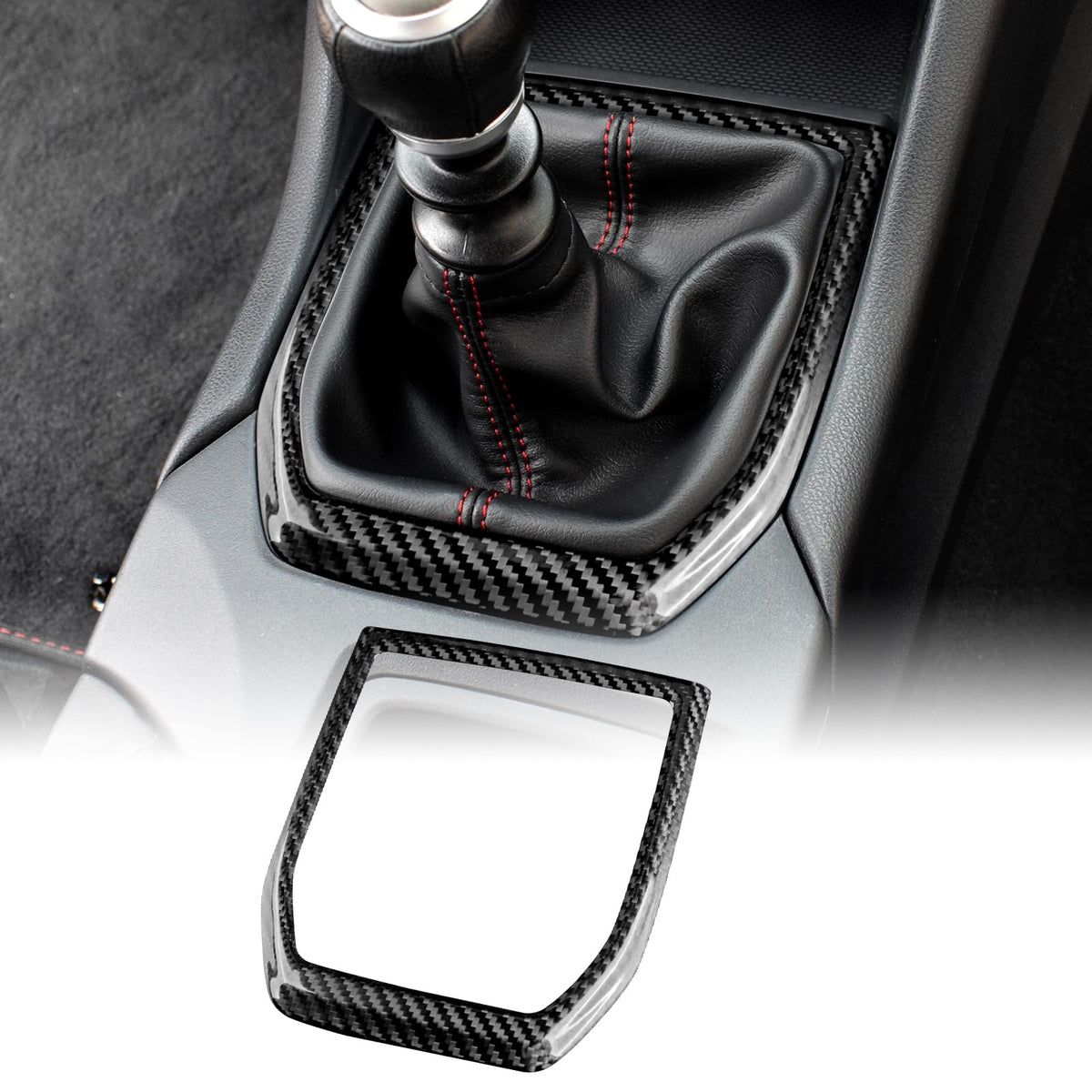 AIRSPEED Covers for Subaru BRZ GR86 WRX (2021-2023), Real Hard Carbon Fiber Car Accessories Panel, Black - detail view 15