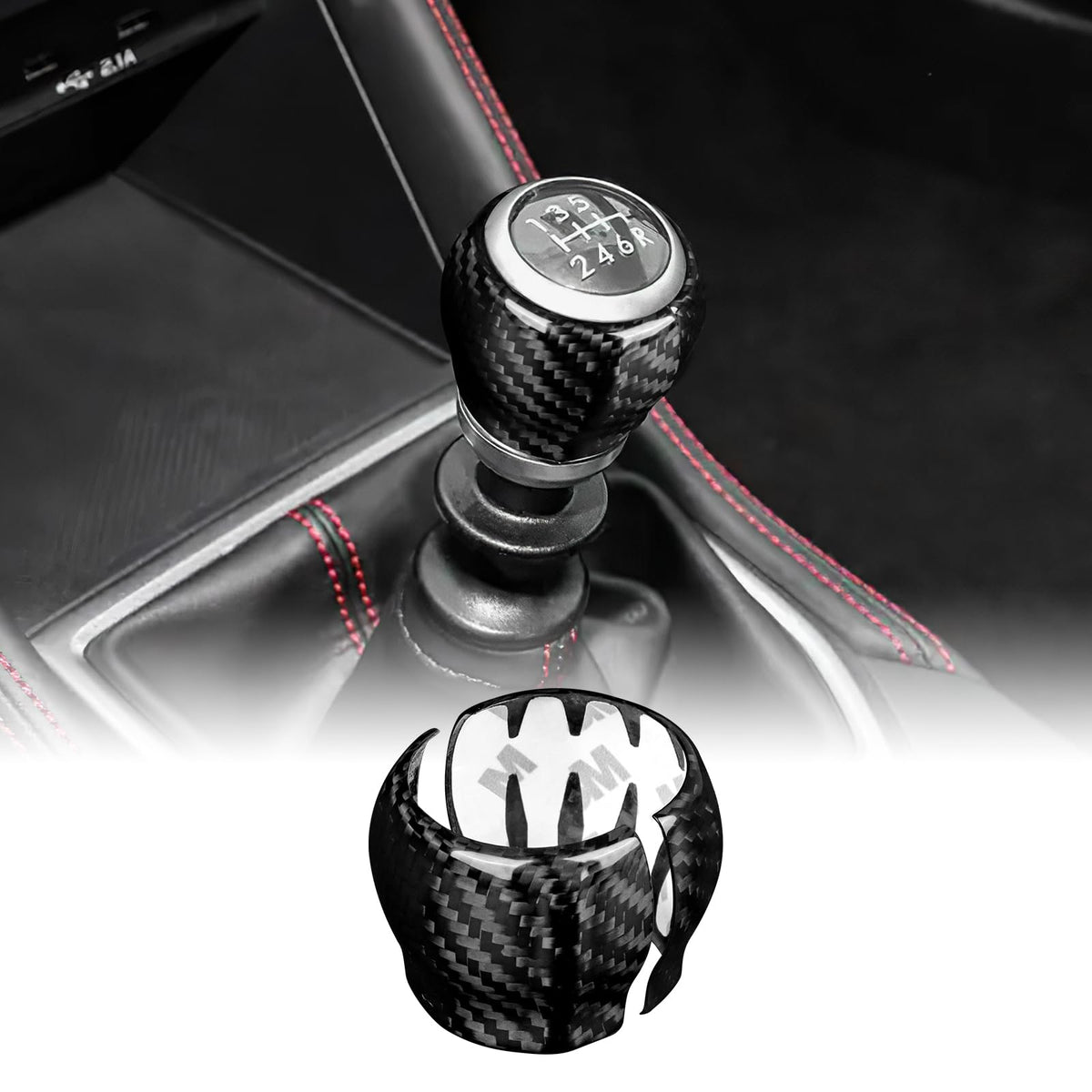 AIRSPEED Covers for Subaru BRZ GR86 WRX (2021-2023), Real Hard Carbon Fiber Car Accessories Panel, Black - detail view 20