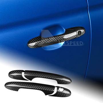 Carbon Fiber Exterior Door Handle Cover For FIAT 500 08-23 Abarth 595 595C 12-23