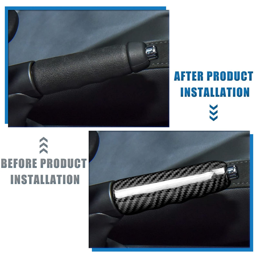 AIRSPEED Carbon Fiber Handbrake Handle Cover for MINI Cooper F55, F56 & F57 Hatchback (2013-2022)