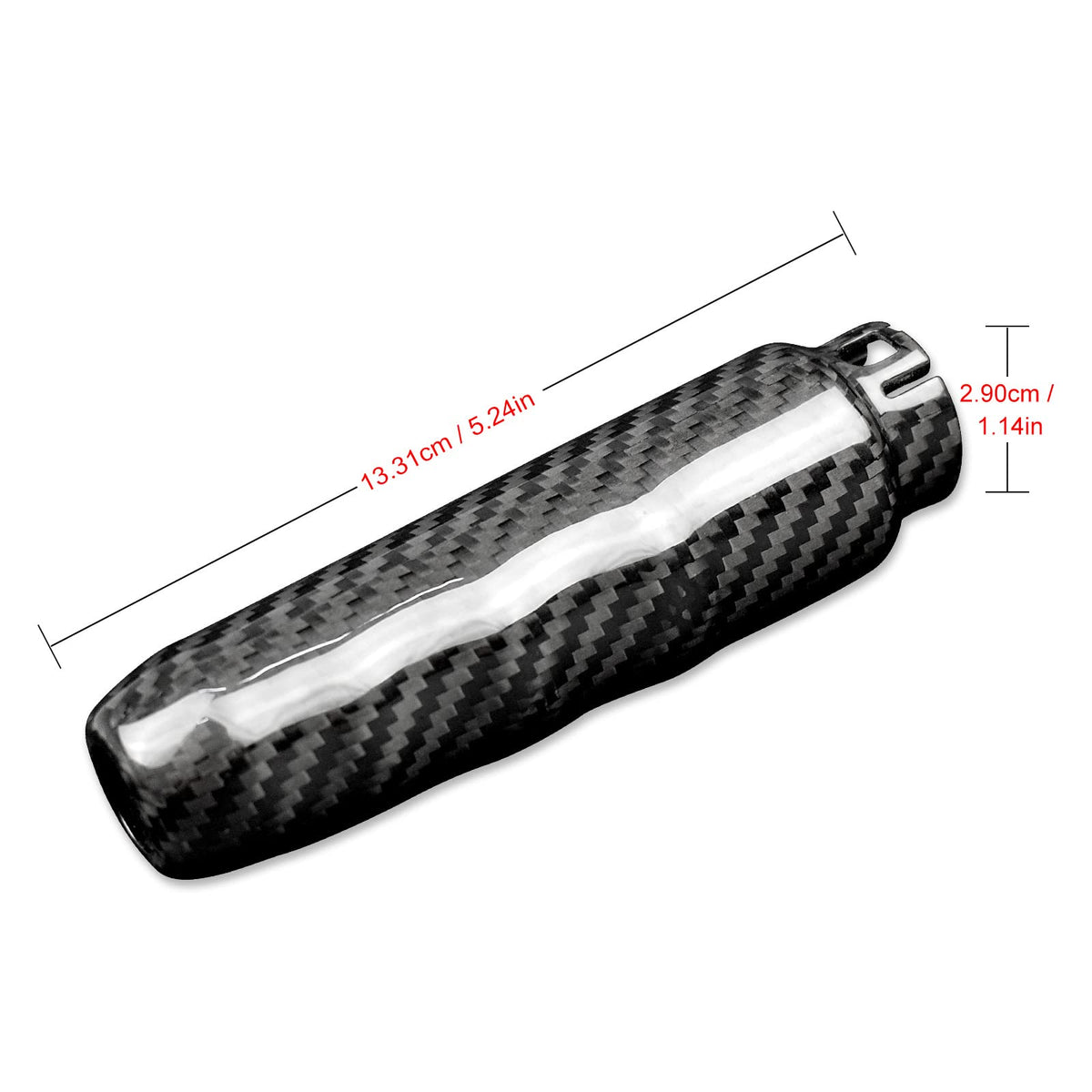 AIRSPEED Carbon Fiber Handbrake Handle Cover for MINI Cooper F55, F56 & F57 Hatchback (2013-2022) - detail view