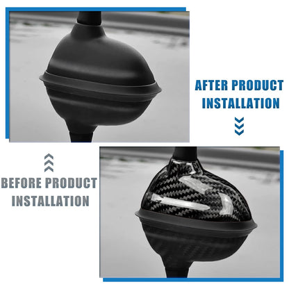 AIRSPEED Carbon Fiber Car Shark Fin Antenna Cover Radio Signal Base for MINI Cooper R55(2007-2014) R56(2006-2013) Accessories (Black) - detail view 3