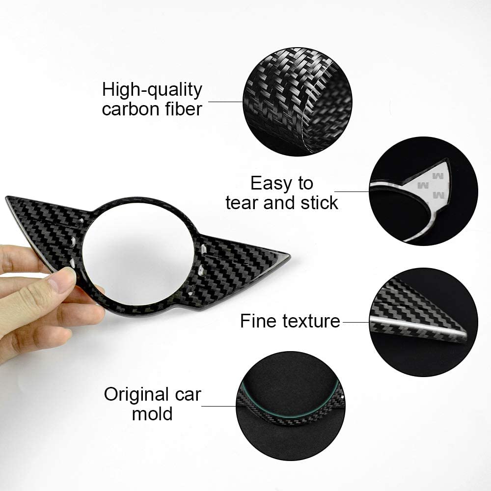 AIRSPEED Carbon Fiber Car Logo Sticker for Mini Cooper Logo Badge Rear Badge Emblem Countryman R60 Paceman R61 Exterior Decoration Accessories (Rear Badge/Emblem Countryman R60 Paceman R61) - detail view 3