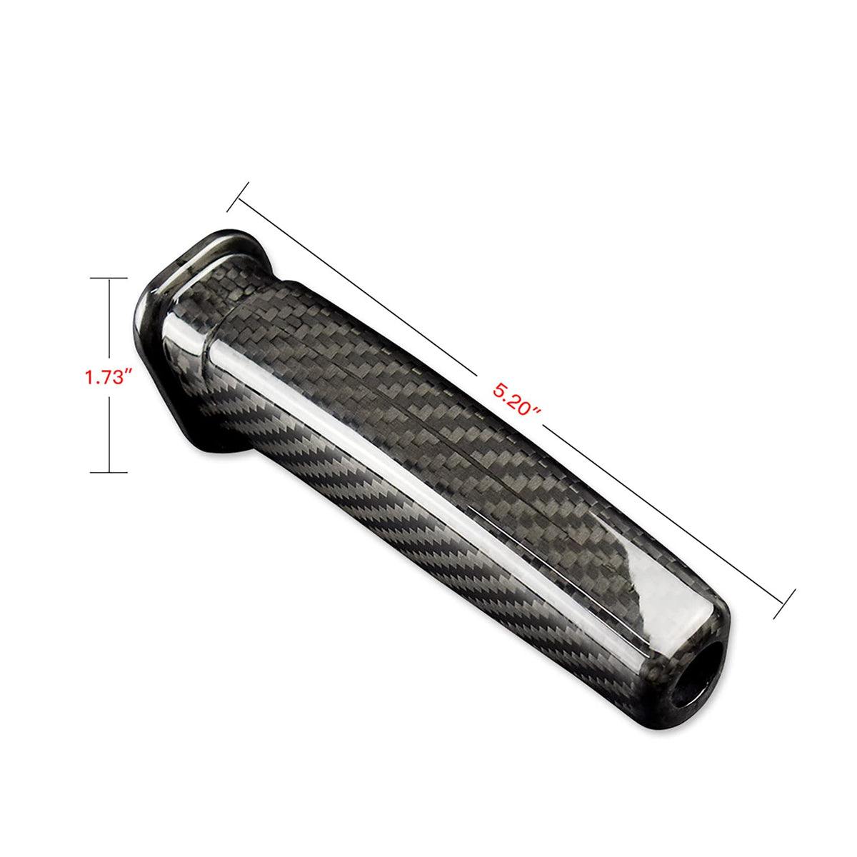 JUPIZEUS Real Carbon Fiber, for Toyota, Car Handbrake Cover Grip Replace Brake Handle Lever for Toyota Land Cruiser Prado 150 120, Interior Trim Accessories, Black - product view