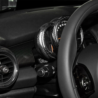AIRSPEED Carbon Fiber Center Gauge Cluster Frame Sticker for MINI Cooper Clubman F54, F55, F56, F57, F60 & Countryman - detail view 3