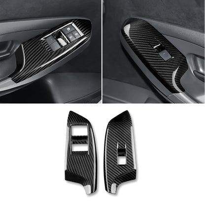 AIRSPEED Hard Carbon Fiber Window Switch Control Panel Cover for 2025-2026 Toyota GR Yaris (2-Piece) - product view