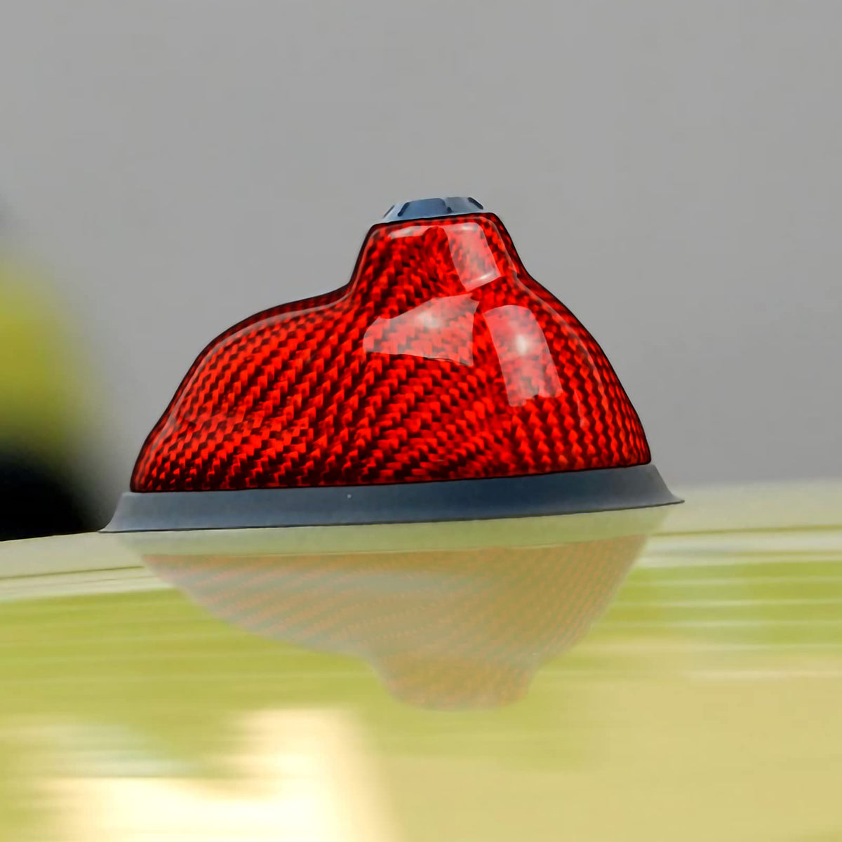 AIRSPEED Carbon Fiber Shark Fin Antenna Cover Sticker for MINI Cooper R55 (2007-2014) & R56 (2006-2013) (Red) - detail view 4