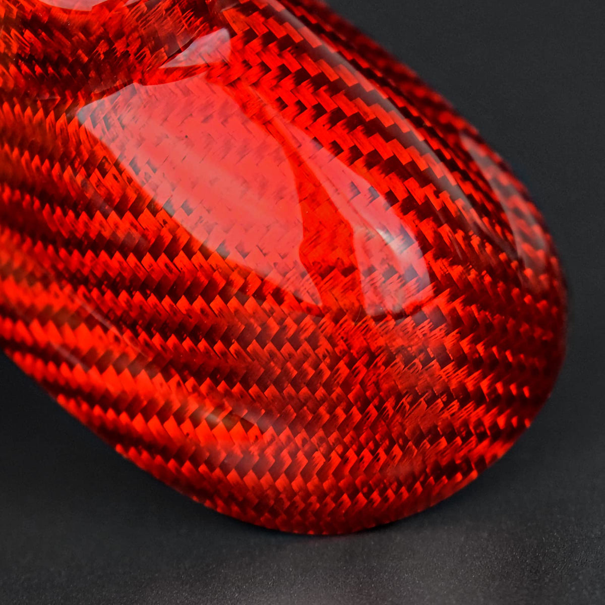 AIRSPEED Carbon Fiber Shark Fin Antenna Cover Sticker for MINI Cooper R55 (2007-2014) & R56 (2006-2013) (Red) - detail view 6