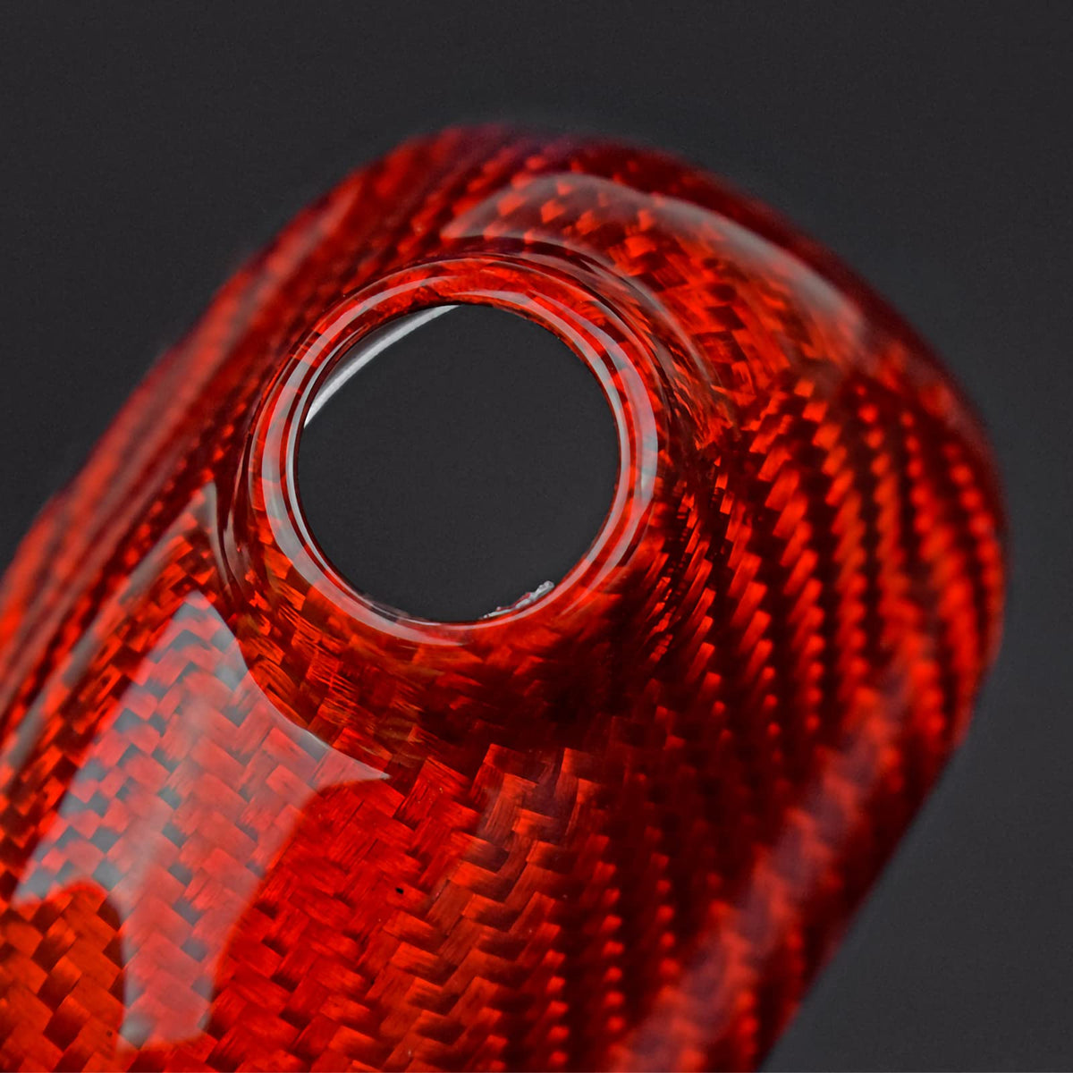 AIRSPEED Carbon Fiber Shark Fin Antenna Cover Sticker for MINI Cooper R55 (2007-2014) & R56 (2006-2013) (Red) - detail view 7