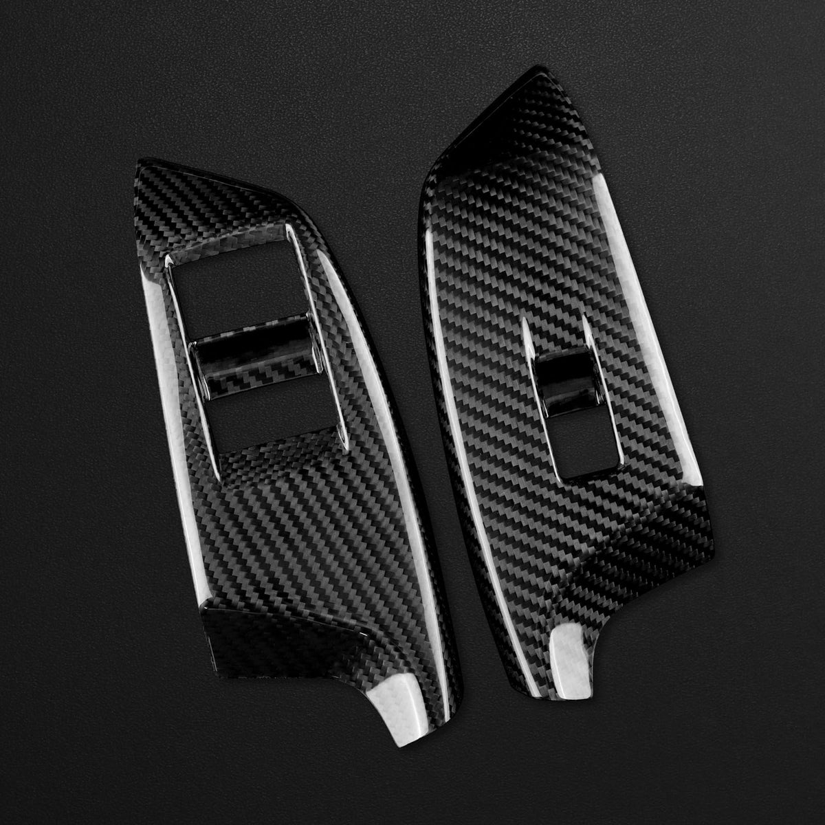 AIRSPEED Hard Carbon Fiber Window Switch Control Panel Cover for 2025-2026 Toyota GR Yaris (2-Piece) - detail view 7