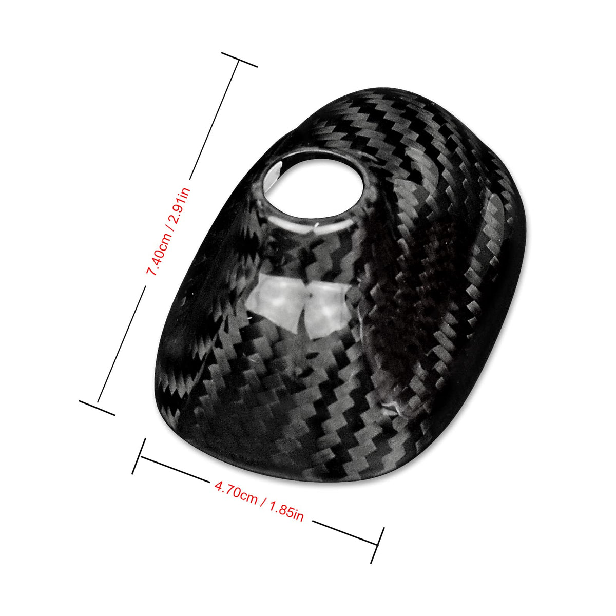 AIRSPEED Carbon Fiber Car Shark Fin Antenna Cover Radio Signal Base for MINI Cooper R55(2007-2014) R56(2006-2013) Accessories (Black) - detail view 5