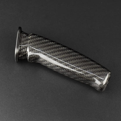 JUPIZEUS Real Carbon Fiber, for Toyota, Car Handbrake Cover Grip Replace Brake Handle Lever for Toyota Land Cruiser Prado 150 120, Interior Trim Accessories, Black - detail view 4