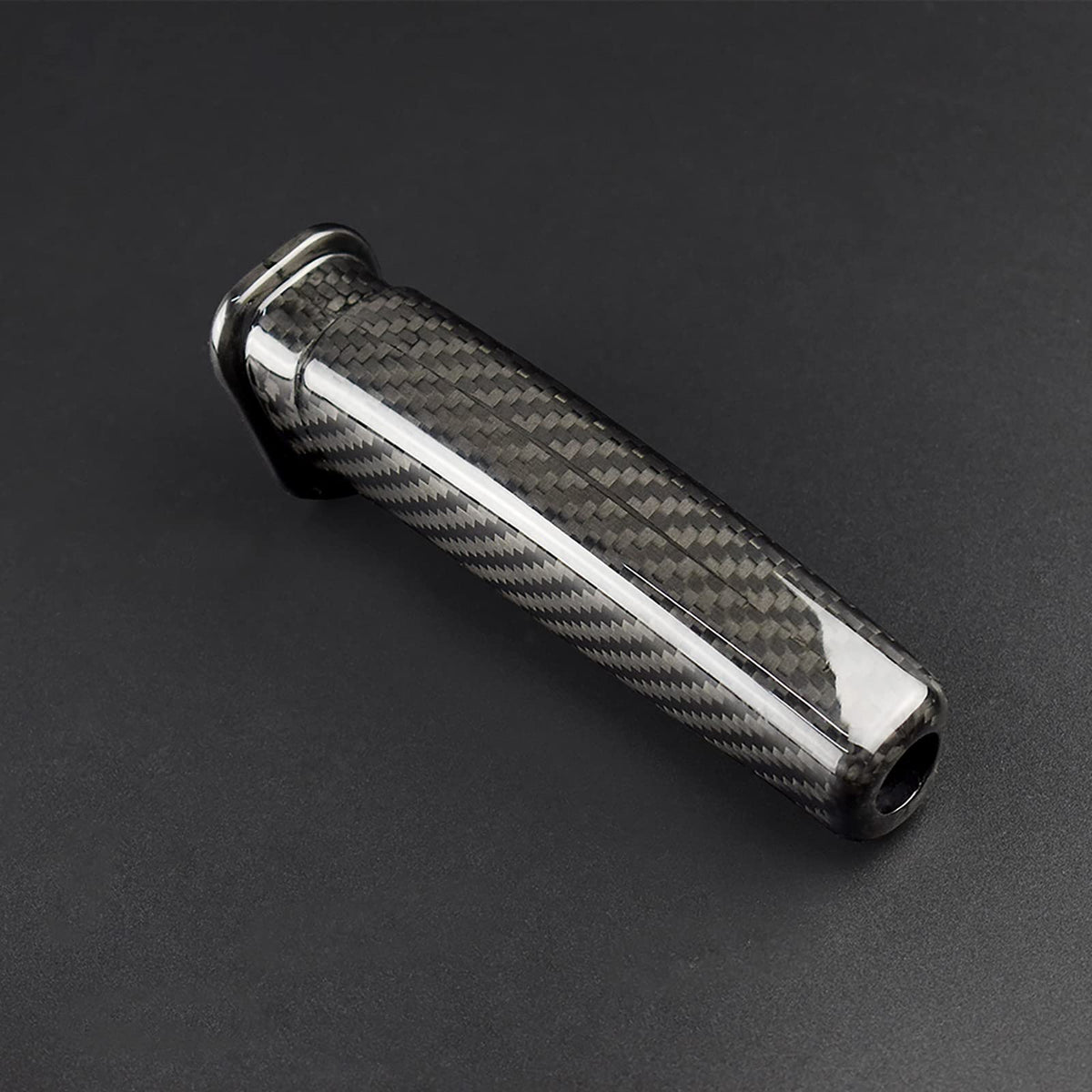 JUPIZEUS Real Carbon Fiber, for Toyota, Car Handbrake Cover Grip Replace Brake Handle Lever for Toyota Land Cruiser Prado 150 120, Interior Trim Accessories, Black - detail view 5