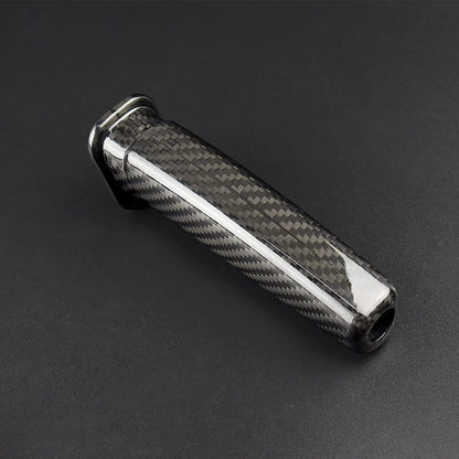 JUPIZEUS Real Carbon Fiber, for Toyota, Car Handbrake Cover Grip Replace Brake Handle Lever for Toyota Land Cruiser Prado 150 120, Interior Trim Accessories, Black - detail view 5