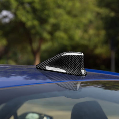 AIRSPEED for Subaru BRZ Toyota 86 Shark Fin Antenna Cover Radio Signal Base Sticker Carbon Fiber Exterior Trim for Subaru BRZ 2016-2020 Toyota 86 2013-2020, Black - detail view 3