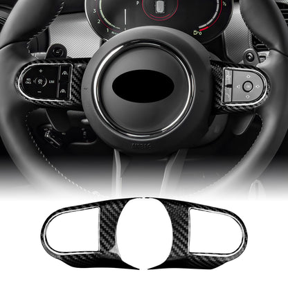 AIRSPEED Carbon Fiber Steering Wheel Button Trim for MINI F55, F56 & F60 (2022-2023, RHD) - detail view 8