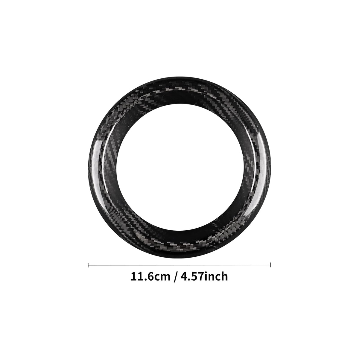 AIRSPEED Carbon Fiber Driver-Side Center Console Air Vent Frame Sticker for 2025-2026 Toyota GR Yaris - detail view 5