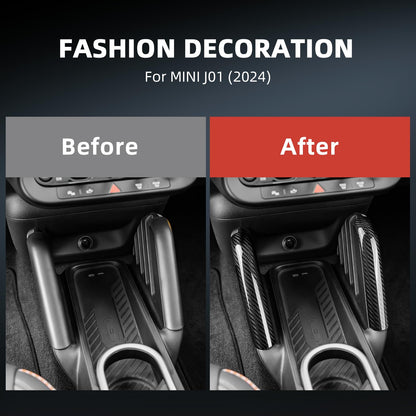 AIRSPEED Real Carbon Fiber Covers, Durable Automotive Accessories for Mini Cooper J01 2024 - detail view 4