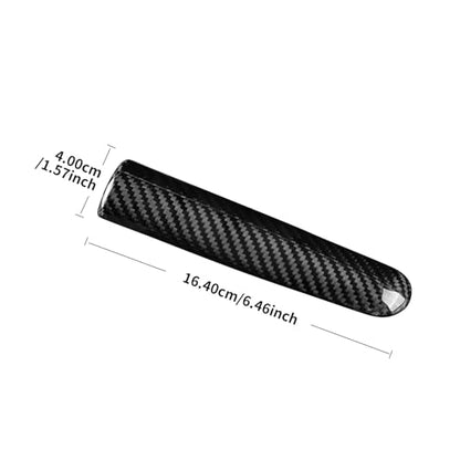 AIRSPEED Handbrake Cap Handle Lever Cover for MINI Cooper F55 F56 (2014-2023), Hard Carbon Fiber Sticker for F57 (2017-2023), Tailgate Frame Protection Cover Decor Accessories, Black - detail view 5