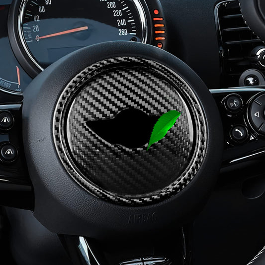 AIRSPEED Real Carbon Fiber Car Steering Wheel Decoration Styling Cover Interior Trim for Mini Cooper Clubman F54 F55 F56 F57 F60 Accessories - product view