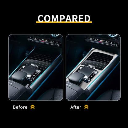 AIRSPEED ABS Center Console Gear Shift Frame Trim for Mercedes-Benz GLB, B-Class W247/X247 & GLA H247 (2019-2022) - detail view