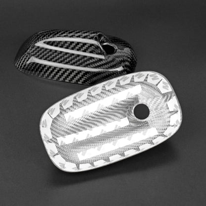 AIRSPEED Carbon Fiber Shark Fin Antenna Cover Sticker for MINI Cooper F55 & F56 (2013-2020) (Red) - detail view