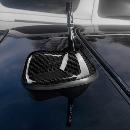 AIRSPEED Real Carbon Fiber Car Antenna Shark Fin Cover Trim FM AM Radio Aerial Shark Fin Cover Decoration Decal for MINI Clubman R55(2007-2014) R56(2006-2013) Accessories - product view
