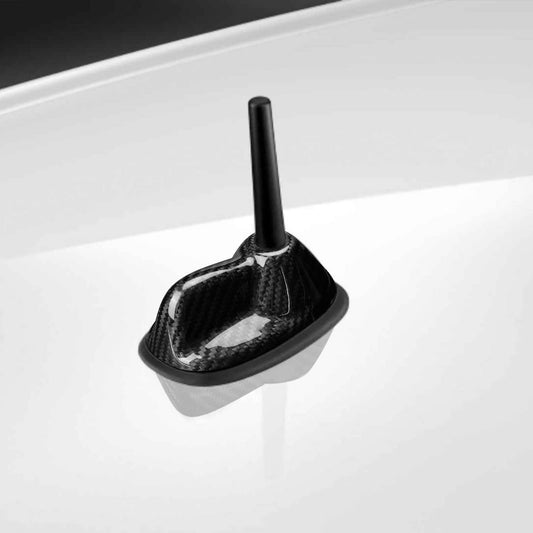 AIRSPEED Real Carbon Fiber Car Antenna Shark Fin Cover Trim FM AM Radio Aerial Shark Fin Cover Decoration Decal for MINI Clubman R55(2007-2014) R56(2006-2013) Accessories - detail view