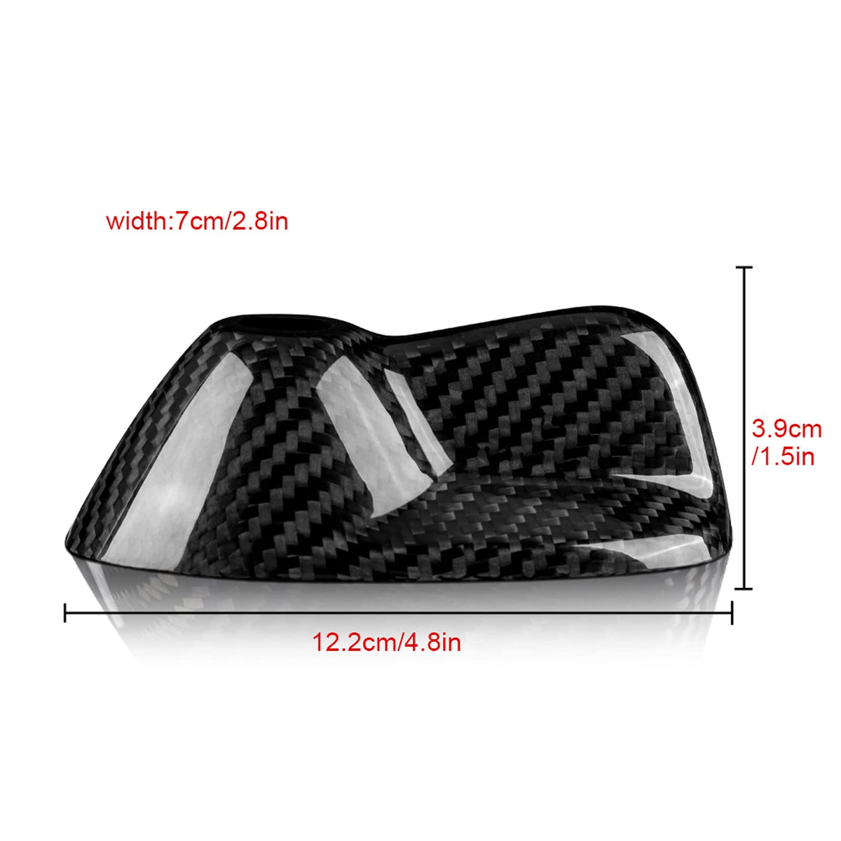 AIRSPEED Real Carbon Fiber Car Antenna Shark Fin Cover Trim FM AM Radio Aerial Shark Fin Cover Decoration Decal for MINI Clubman R55(2007-2014) R56(2006-2013) Accessories - detail view 6