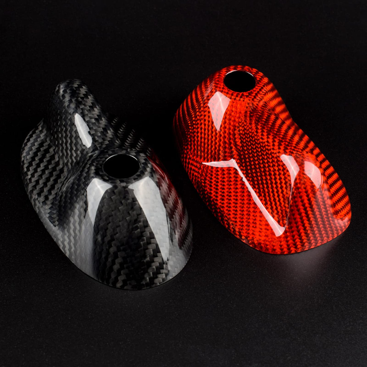 AIRSPEED Real Carbon Fiber Car Antenna Shark Fin Cover Trim FM AM Radio Aerial Shark Fin Cover Decoration Decal for MINI Clubman R55(2007-2014) R56(2006-2013) Accessories - detail view 7