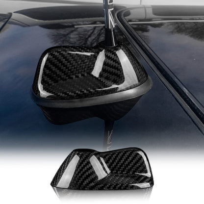 AIRSPEED Real Carbon Fiber Car Antenna Shark Fin Cover Trim FM AM Radio Aerial Shark Fin Cover Decoration Decal for MINI Clubman R55(2007-2014) R56(2006-2013) Accessories - detail view 8