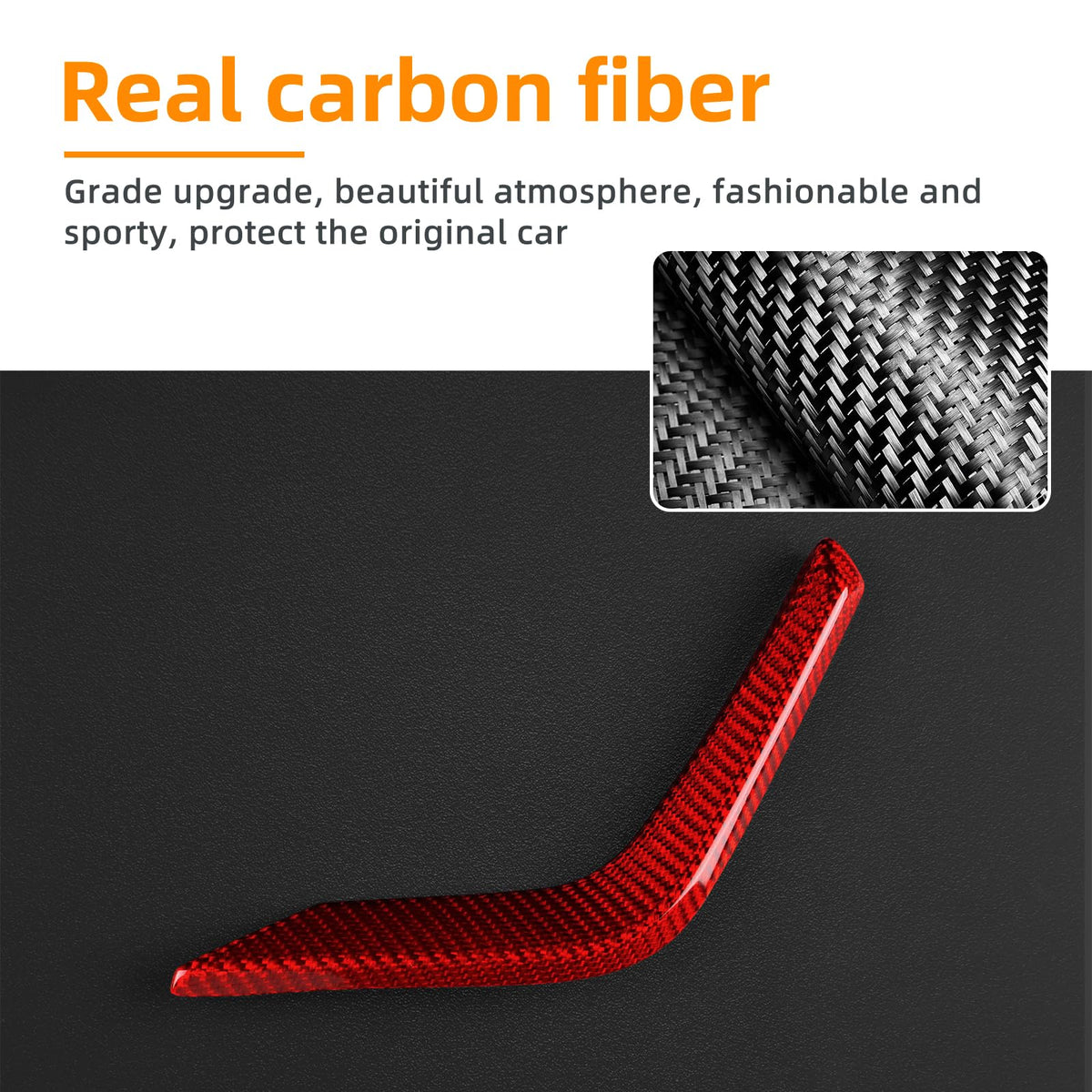 AIRSPEED Carbon Fiber Driver-Side Center Console Air Vent Frame Sticker for BMW 1 Series/3 Series F40 & 2 Series F44 (2020-2024) - detail view 4