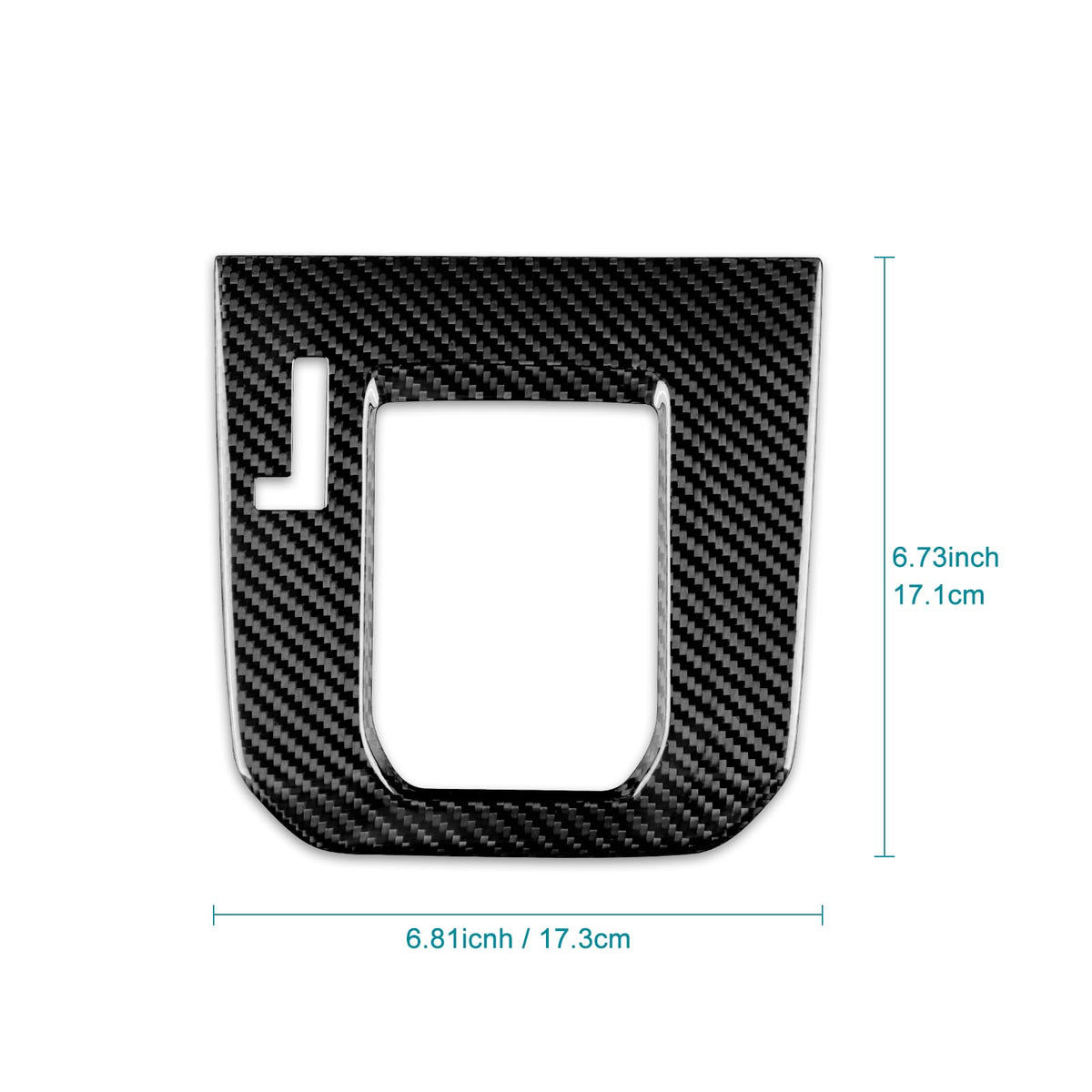 AIRSPEED for Subaru Forester 2025 2026 Carbon Fiber Gear Shift Panel Cover Center Console Interior Trim - detail view